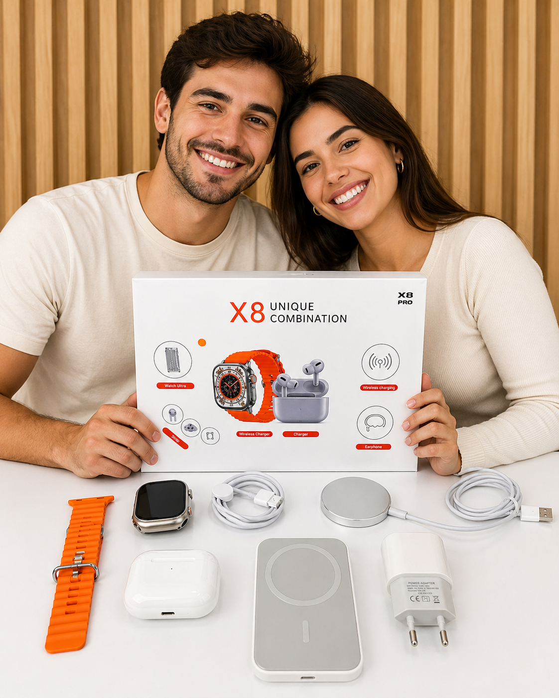 RELOJ Y AUDIFONOS COMBO X8